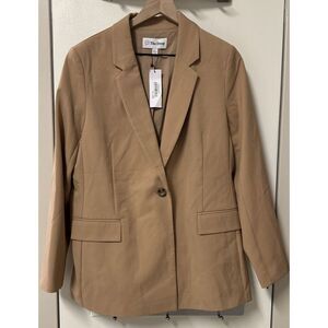 The Drop Women Size‎ Large Blake Long Blazer Jacket Praline Office Career